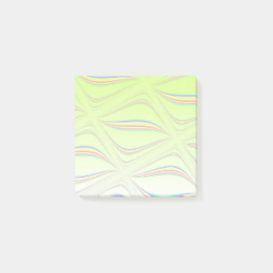 Floating Lemon Wave Design Post-it Notes