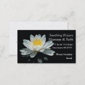 Floating Lotus Flower Appointment Card (Front/Back)