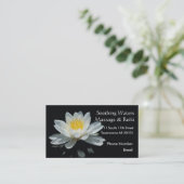 Floating Lotus Flower Appointment Card (Standing Front)
