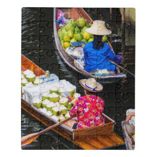 Floating Market in Bangkok Jigsaw Puzzle