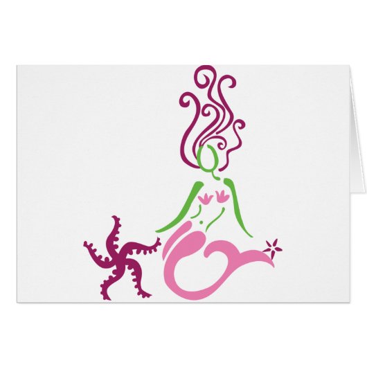 Floating Mermaid Cards (Front Horizontal)