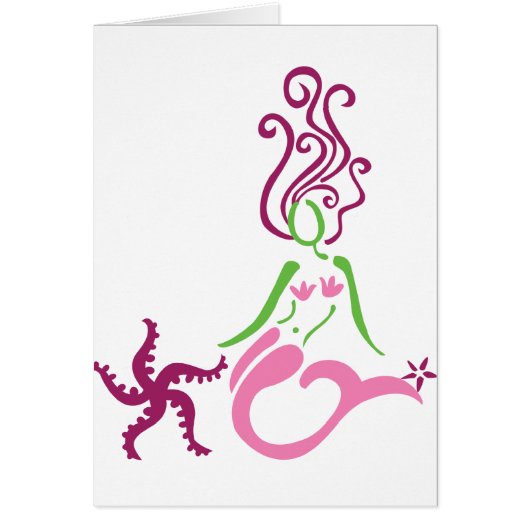 Floating Mermaid Cards (Front)