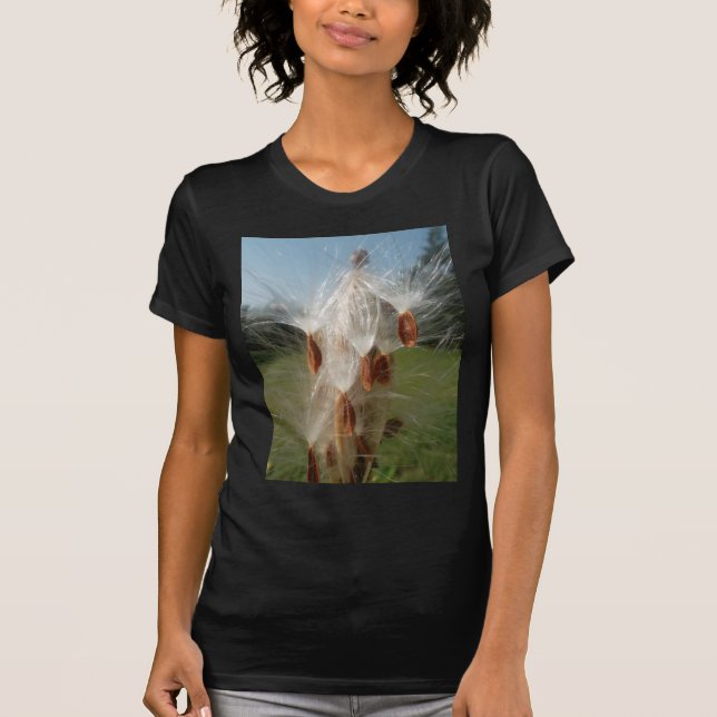 Floating Milkweed Seeds Art Print/Graphic T-Shirt (Front)