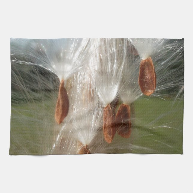 Floating Milkweed Seeds Art Print/Graphic Towel (Horizontal)