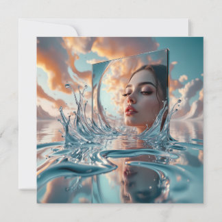 floating mirror panel rises from a calm sea