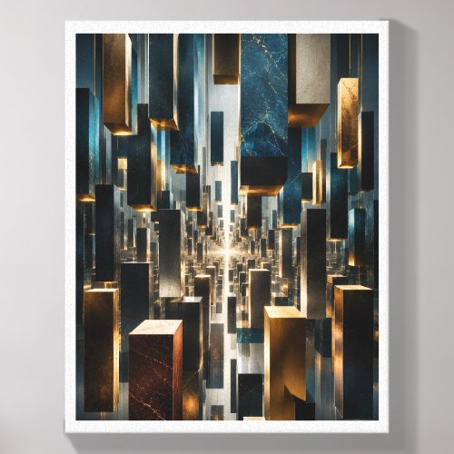 Floating Monolith Infinity Wall Art Canvas Photo Tile