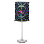 Floating Neon Peace Signs Table Lamp (Right)