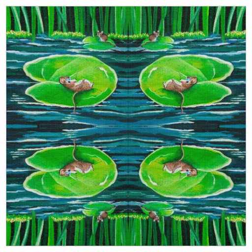 Floating on My Lily Pad Fabric