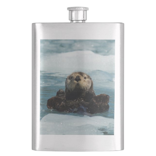 Floating Otter Flask (Front)