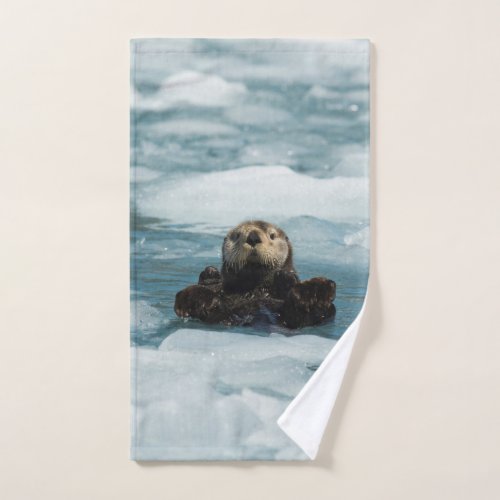 Floating Otter Hand Towel