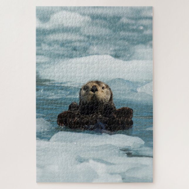 Floating Otter Jigsaw Puzzle (Vertical)
