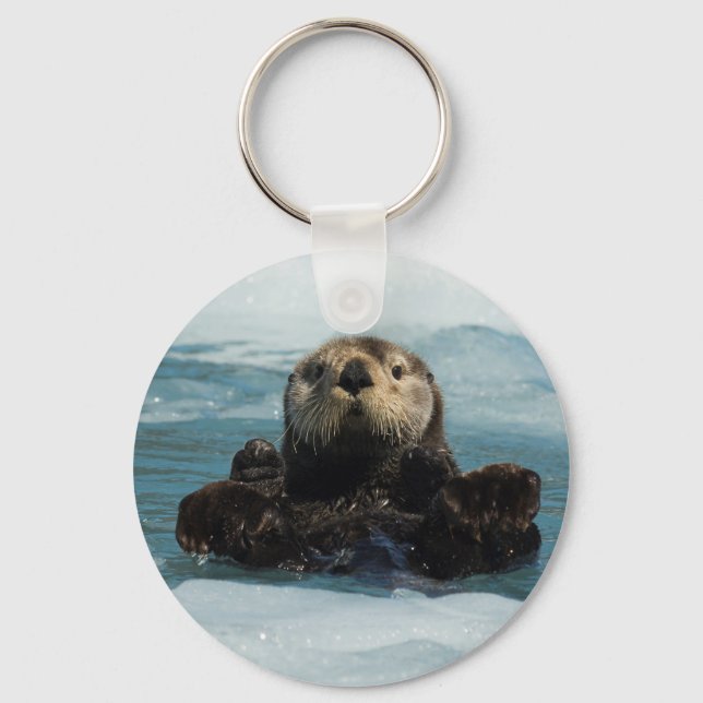 Floating Otter Keychain (Front)