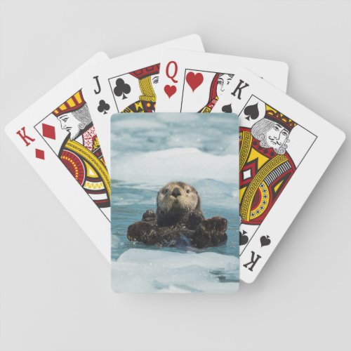 Floating Otter Poker Cards