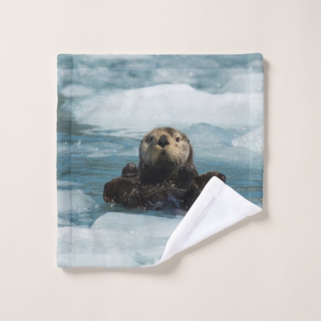 Floating Otter Wash Cloth (Wash Cloth)
