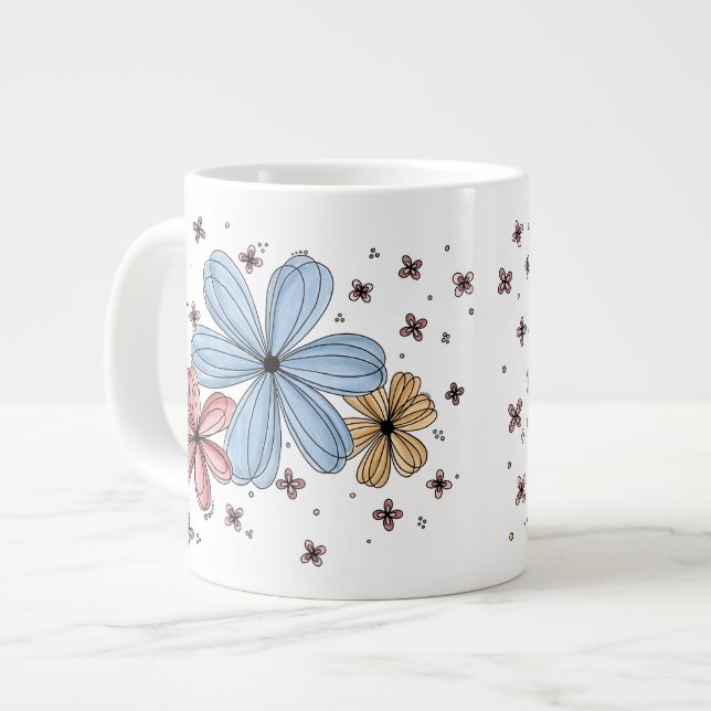 Floating Petals – Full Color Mug (Front Left)