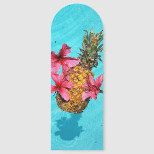 Floating Pineapple and Hibiscus Bookmarks