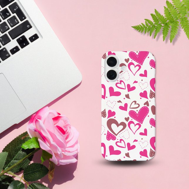 Floating Pink Love Hearts Case-Mate iPhone Case (Creator Uploaded)