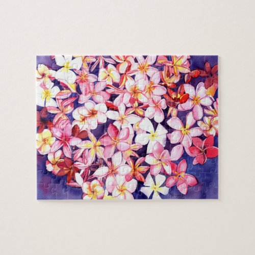 Floating Plumeria Jigsaw Puzzle