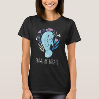 Floating Potato Manatee Marine Life 3 T-Shirt