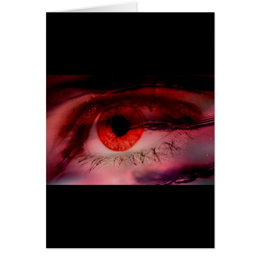 Floating Red Eye Art Cards (Front)