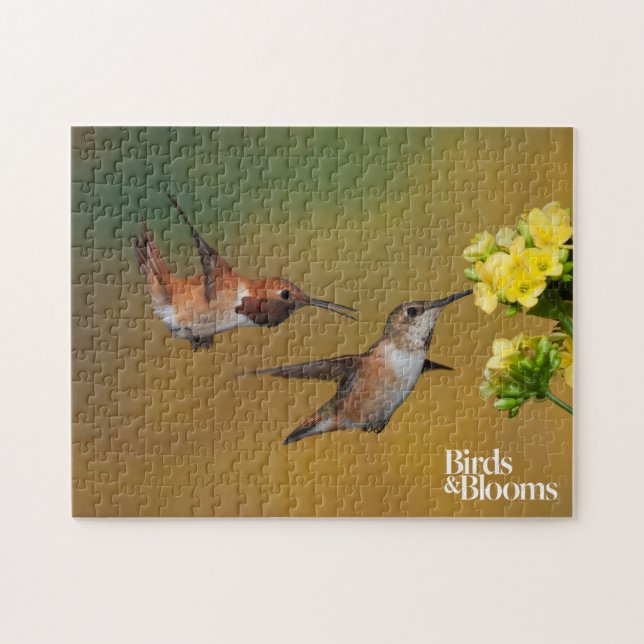 Floating Rufous Hummingbird Jigsaw Puzzle (Horizontal)