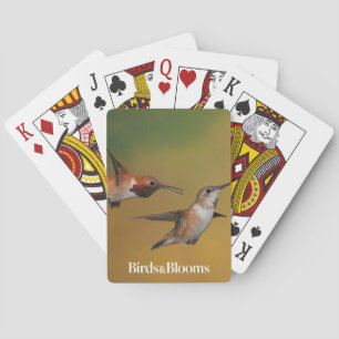 Floating Rufous Hummingbird Poker Cards