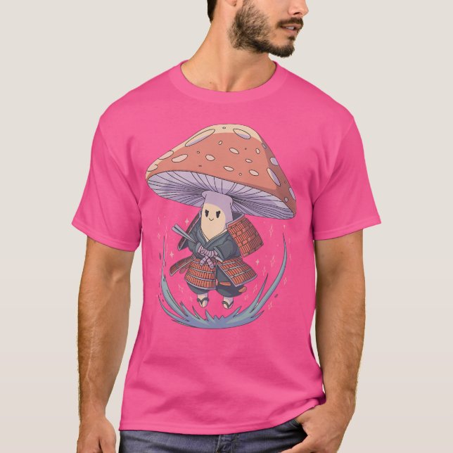 Floating Samurai Mushroom Spirit T-Shirt (Front)