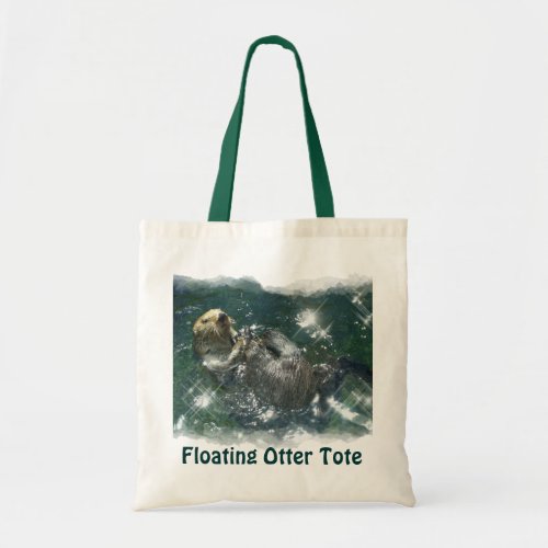 Floating Sea Otter Shopping Tote Series