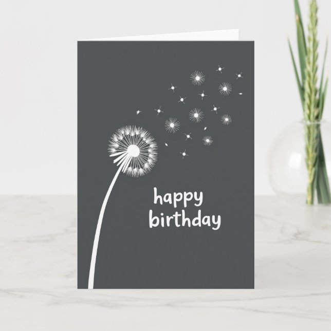 Floating Seed Birthday Card (Front)
