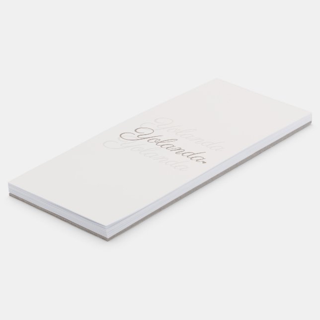 Floating Signature Fade Magnetic Notepad (Angled)