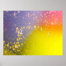Floating Soda Bubbles Colorful Background Abstract