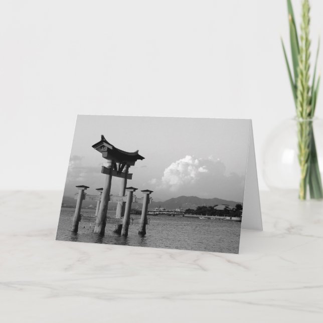 Floating Torii at Miyajima Card (Front)