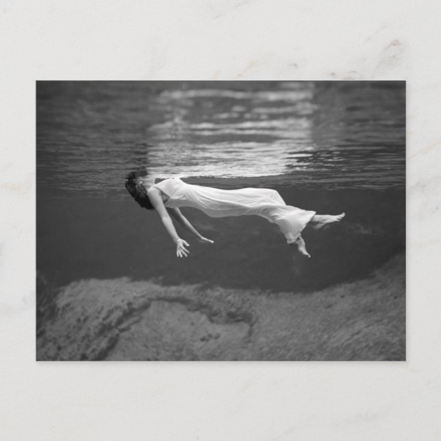 Floating Underwater, 1947 Postcard (Front)