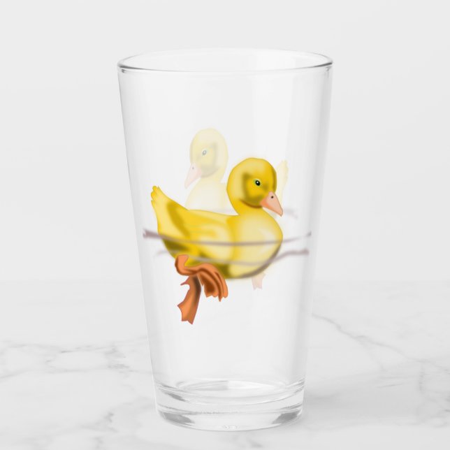 Floating Yellow Duck Glass (Front)
