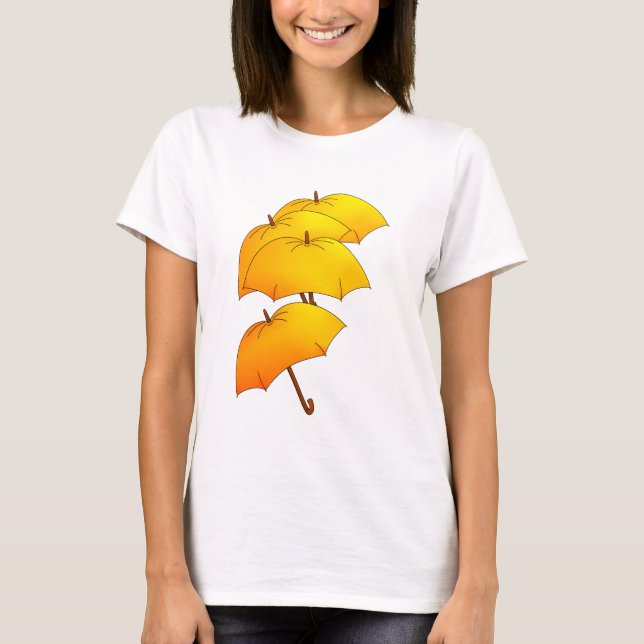 Floating yellow umbrellas T-Shirt (Front)