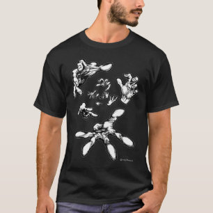 Floating Zombie Hands Surreal T-shirt