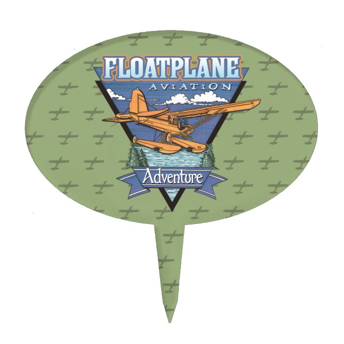 Floatplane Aviation Adventure Cake Topper