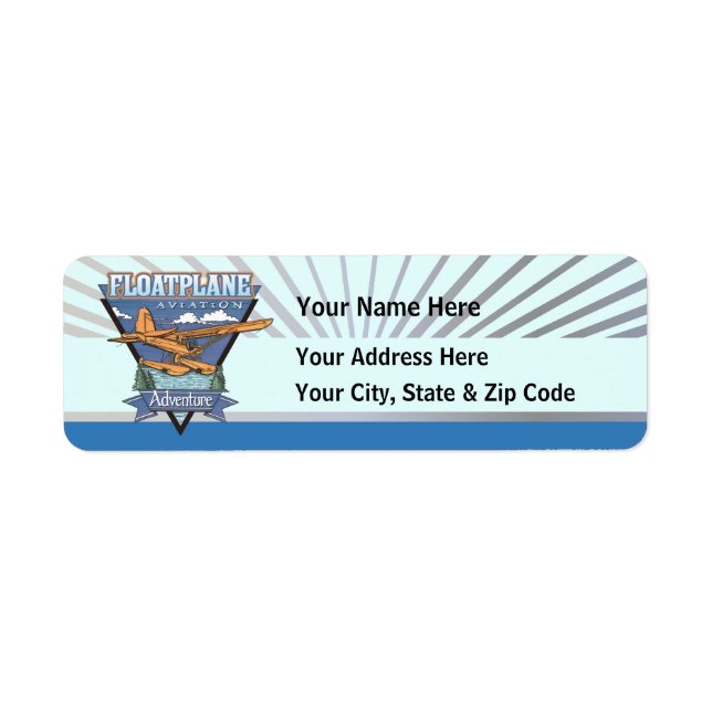 Floatplane Aviation Adventure Label (Front)