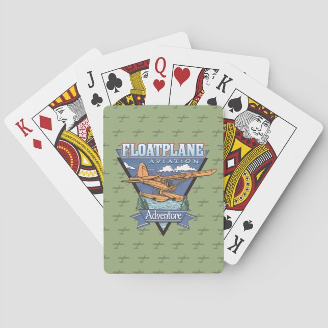Floatplane Aviation Adventure Poker Cards (Back)