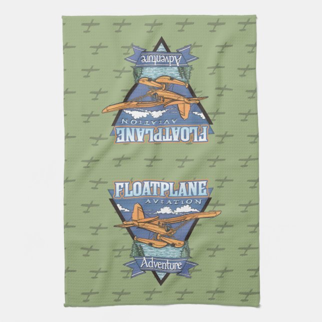 Floatplane Aviation Adventure Towel (Vertical)