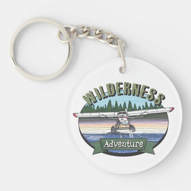 Floatplane Aviation Wilderness Adventure Keychain (Front)