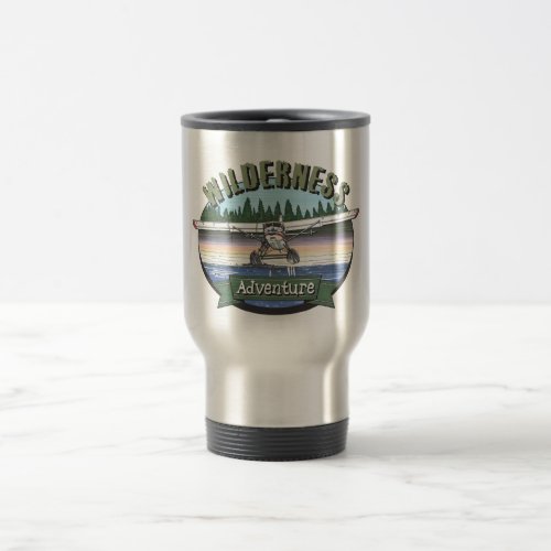 Floatplane Aviation Wilderness Adventure Travel Mug