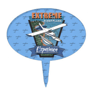 Floatplane Experience Aviation Cake Topper