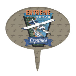 Floatplane Experience Aviation Cake Topper