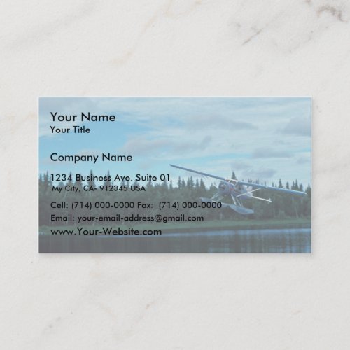 Floatplane Landing Business Card
