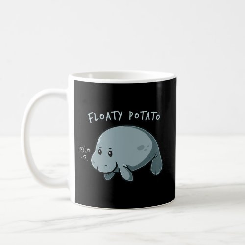 Floaty Potatoatee Chubby Mermaid Sea Cow Animal Coffee Mug