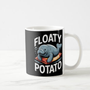 Floaty Tatoes Manatee Funny Sea Cow Ocean Animal L Coffee Mug