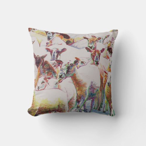 Flock 2011 throw pillow