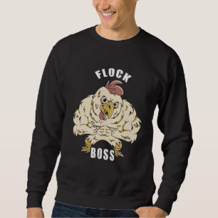 Flock Boss flock Boss Huhn Love  Roosters Sweatshirt