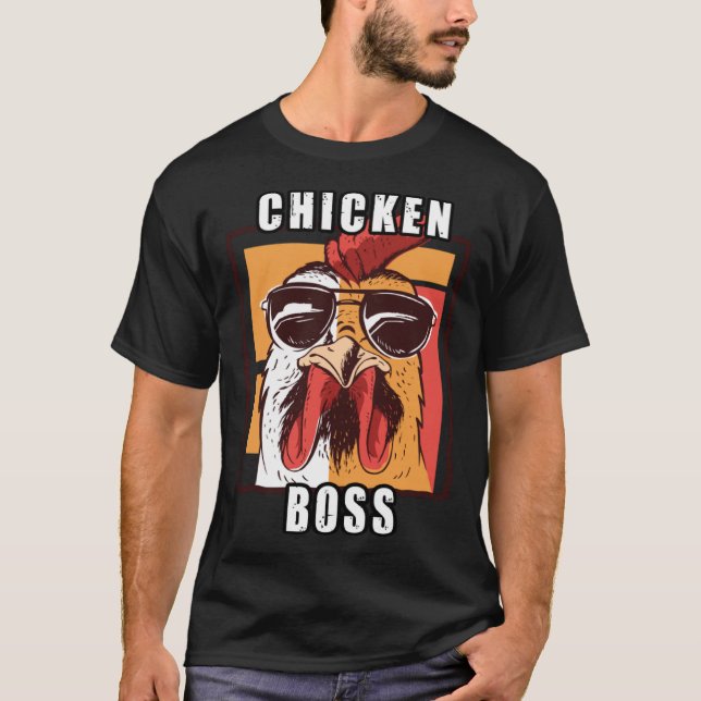 Flock Boss flock Boss Huhn Love  Roosters T-Shirt (Front)